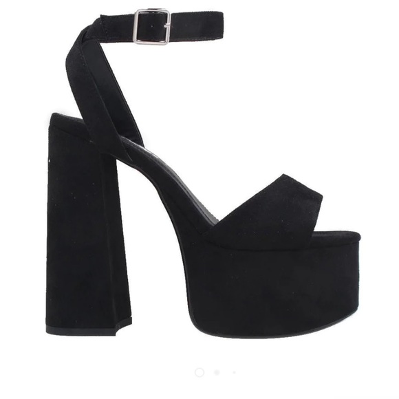 Lemon Drop by Provileged | Ruduki Ankle Wrap Heels - Picture 1 of 7